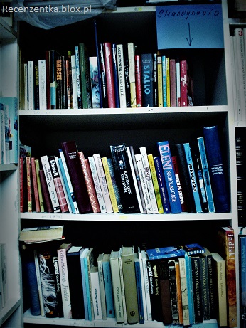 Łódź Gratka antykwariat półka z literaturą skandynawską